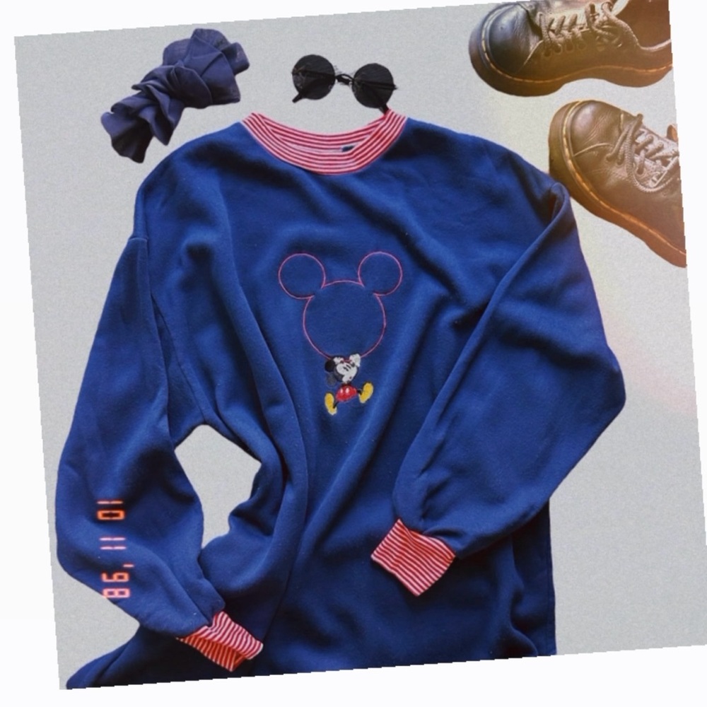 Vintage Mickey and Co. Mickey Mouse Long Sleeve Pajama Dress